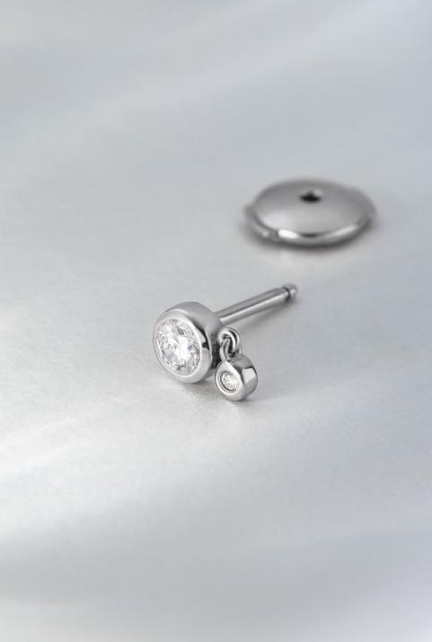 Lumina Earring White Gold - Redline - 0++