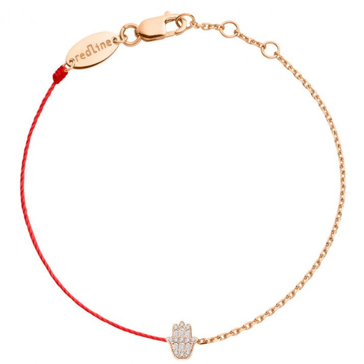 Manita Half-thread Half-chain Bracelet Rose Gold - Redline