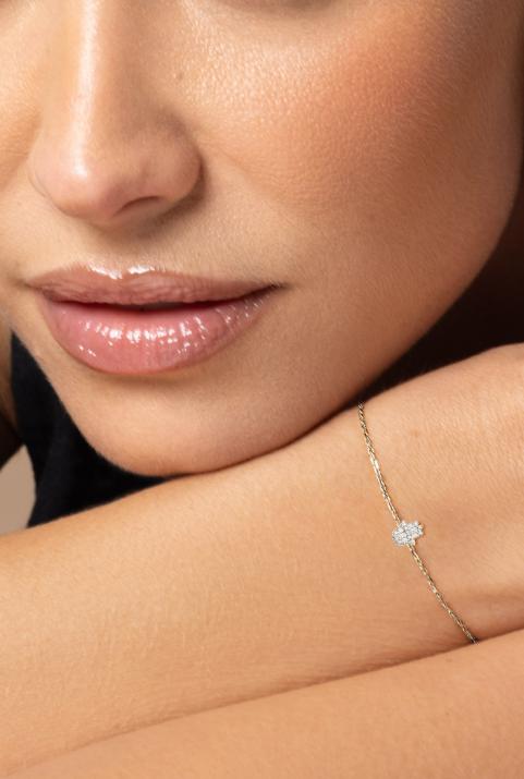 Manita Chain bracelet White Gold - Redline - 0++