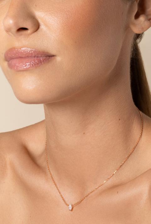 Manita Chain Necklace Rose Gold - Redline - 0++