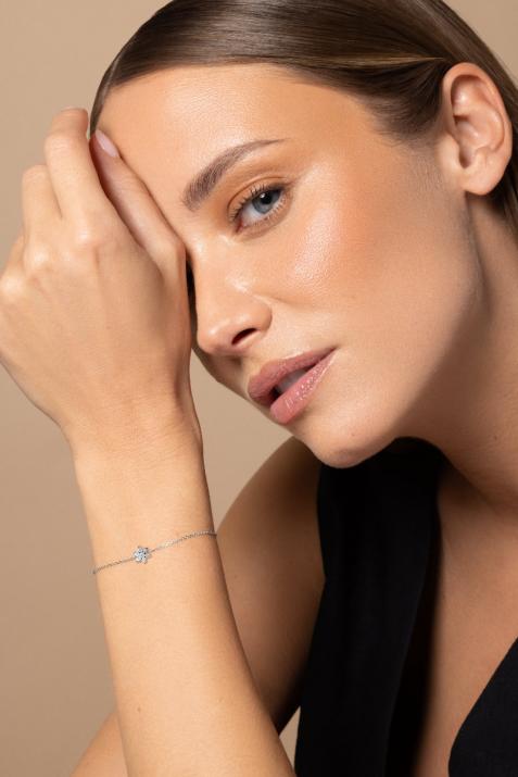 Odélia Chain bracelet White Gold - Redline - 0++