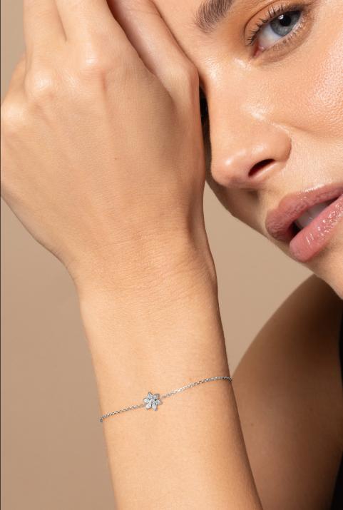 Odélia Chain bracelet White Gold - Redline - 0++