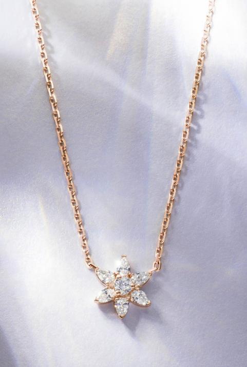Odélia Chain Necklace Rose Gold - Redline - 0++