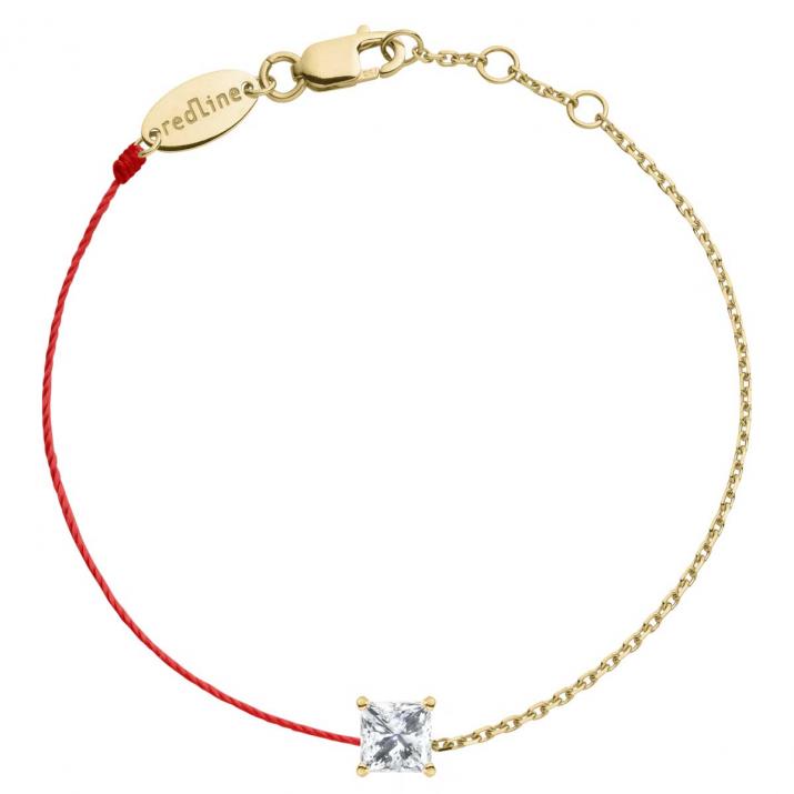 So Princesse Half-thread Half-chain Bracelet Yellow Gold - Redline