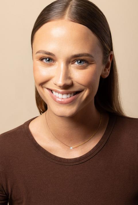 So Princesse Half-thread Half-chain Necklace Yellow Gold - Redline - 0++