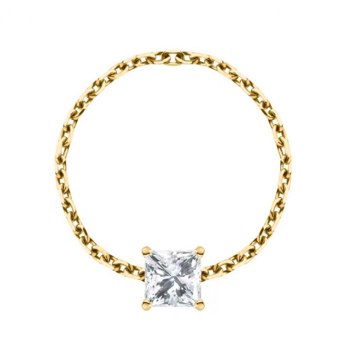 So Princesse Chain Ring Yellow Gold - Redline