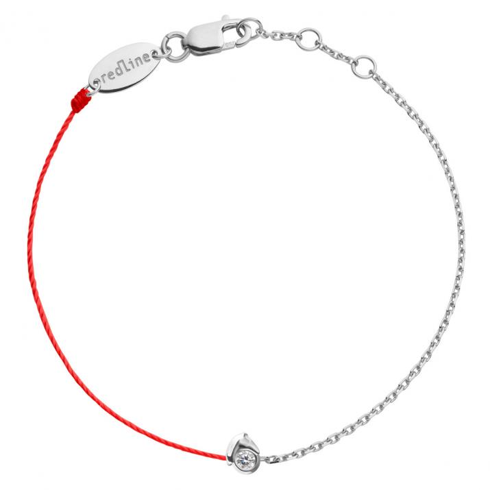 Mini Horse Half-thread Half-chain Bracelet White Gold - Redline