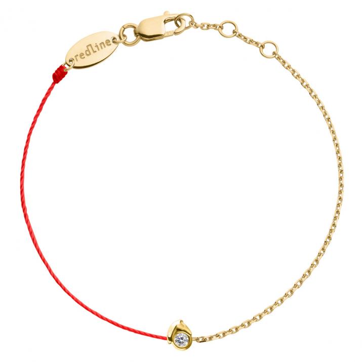 Bébé Mini Horse Half-thread Half-chain Bracelet Yellow Gold - Redline