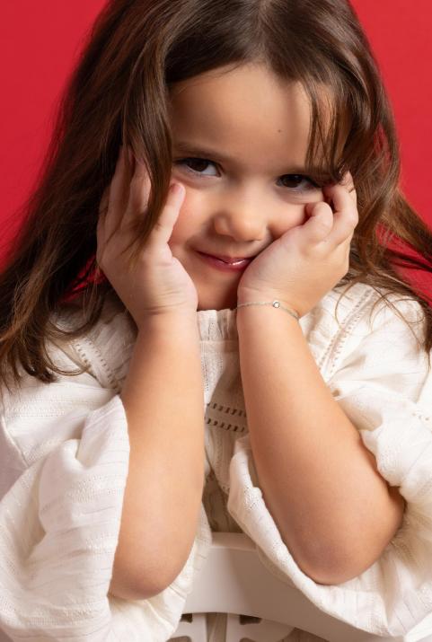 Bébé Mini Horse Chain bracelet White Gold - Redline - 0++