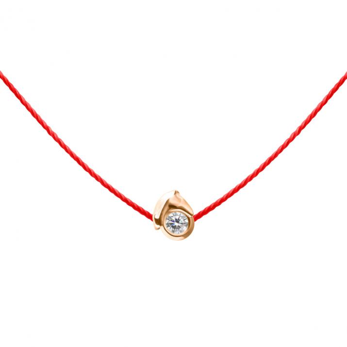 Mini Horse Thread Necklace Rose Gold - Redline