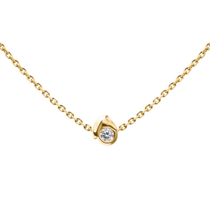 Mini Horse Chain Necklace Yellow Gold - Redline