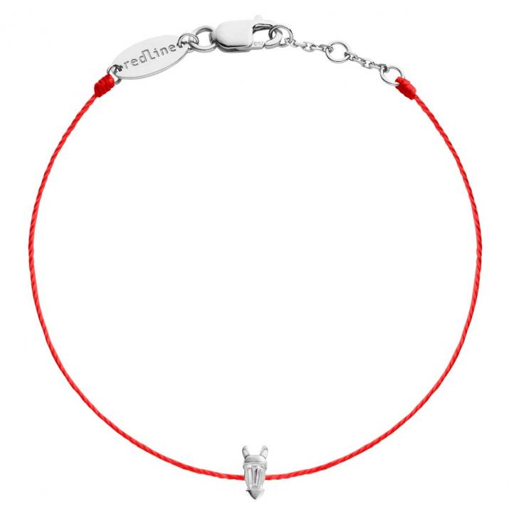Lucky Horse  Bracelet Thread White Gold - Redline - 0++