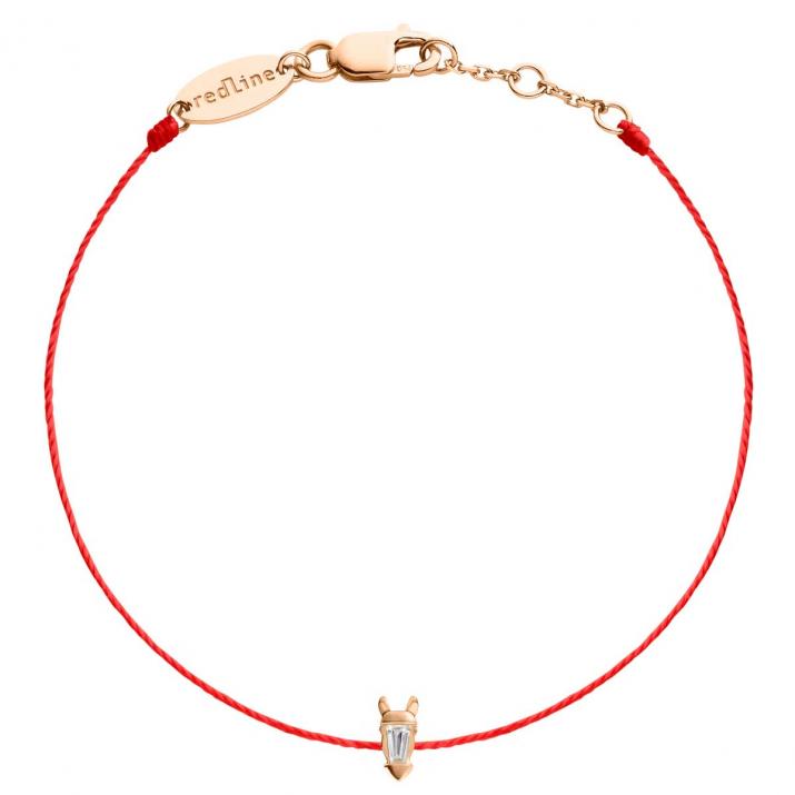 Lucky Horse  Bracelet Thread Rose Gold - Redline - 0++