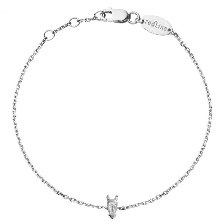 Lucky Horse Chain bracelet White Gold - Redline - 0++