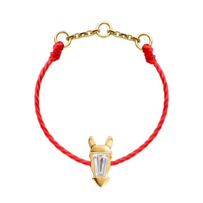 Lucky Horse Wire Ring Yellow Gold - Redline