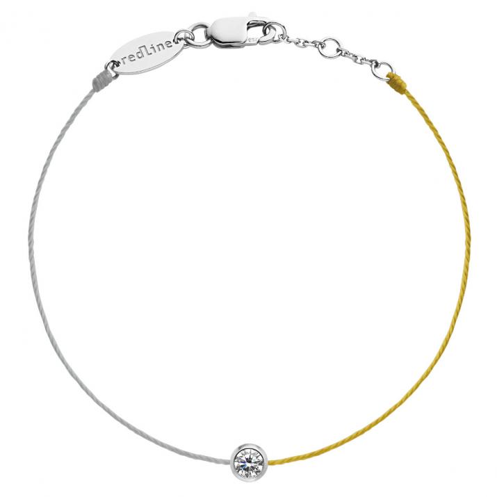 Pure bicolor Bracelet Thread White Gold - Redline - 0++