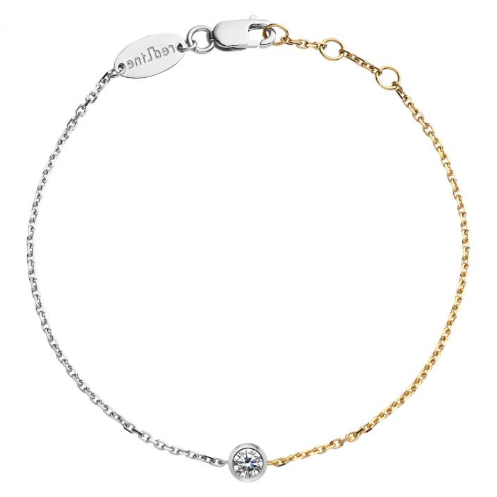 Pure bicolor  Chain bracelet White Gold - Redline - 0++