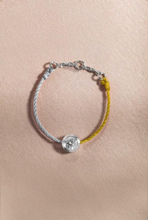 Pure bicolor Wire Ring White Gold - Redline - 0++