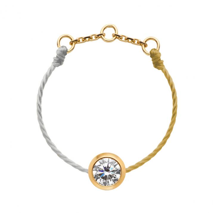 Pure bicolor Wire Ring Yellow Gold - Redline - 0++
