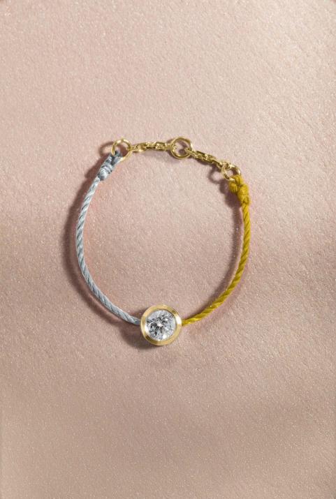 Pure bicolor Wire Ring Yellow Gold - Redline - 0++