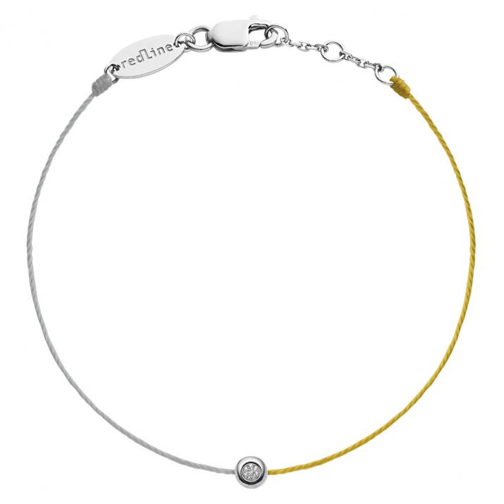 Minimaliste bicolor Bracelet Thread White Gold - Redline - 0++