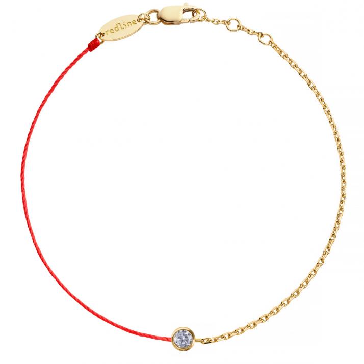 Serenity Half-thread Half-chain Bracelet Yellow Gold - Redline - 0++