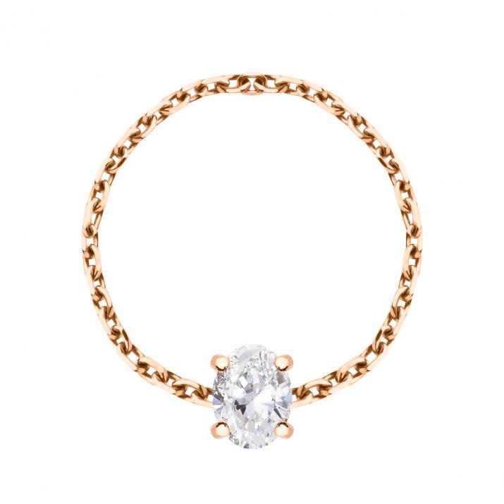 Baronne Chain Ring Rose Gold - Redline