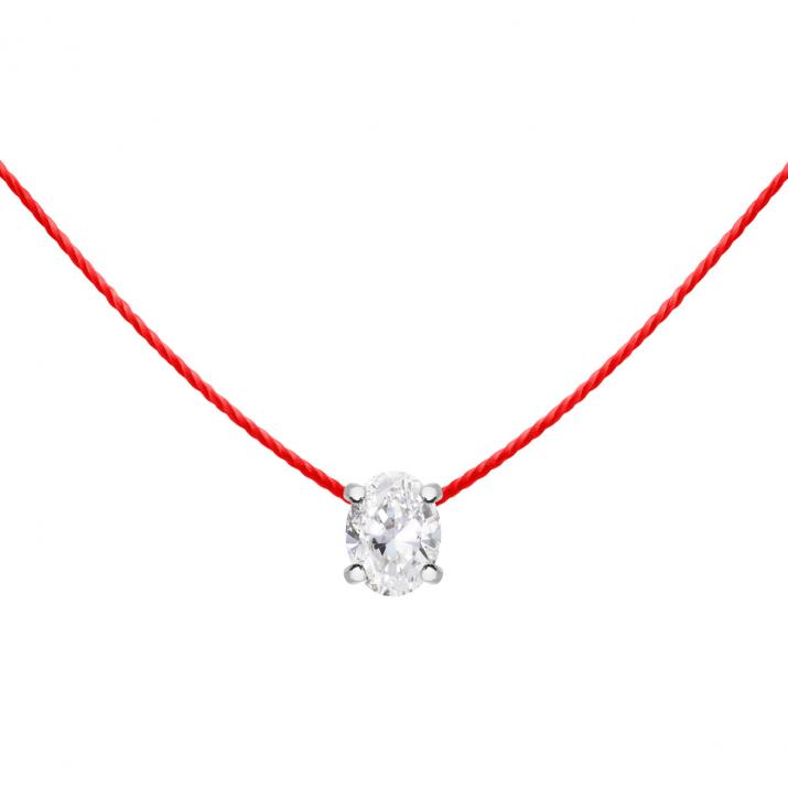 Sa Baronne Thread Necklace White Gold - Redline