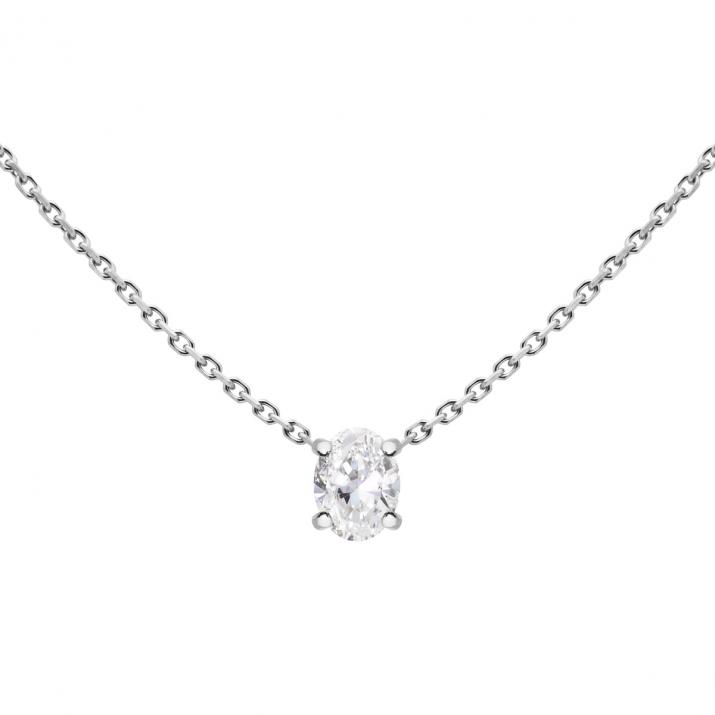 Sa Baronne Chain Necklace White Gold - Redline