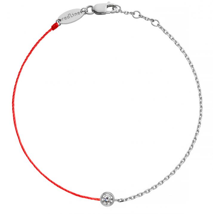 Dream Half-thread Half-chain Bracelet White Gold - Redline - 0++