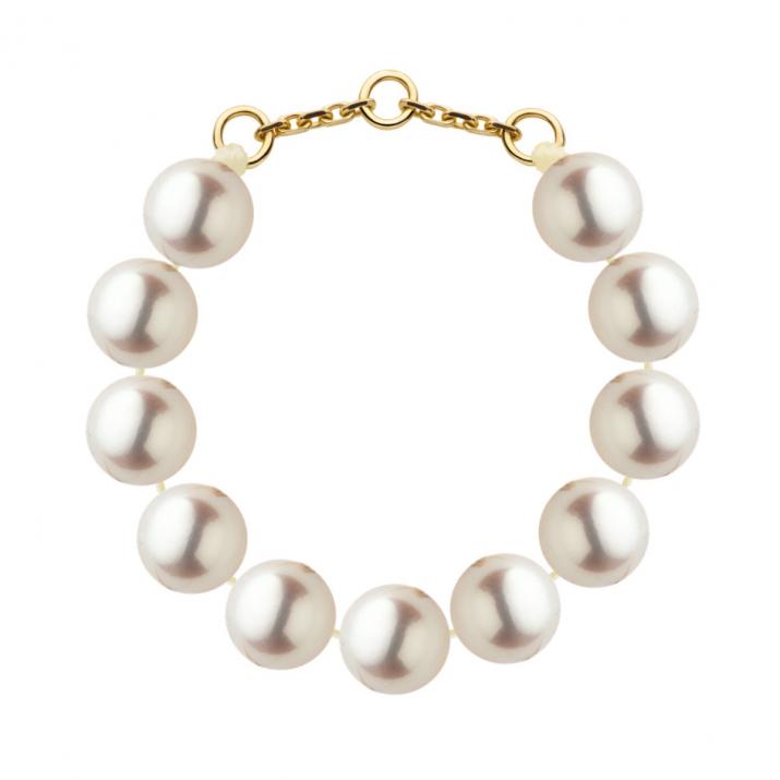 Pearl ring with yellow gold clasp - Redline - 0++