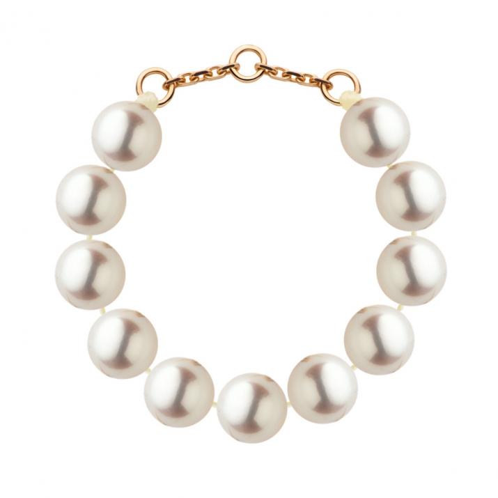 Pearl ring with rose gold clasp - Redline - 0++