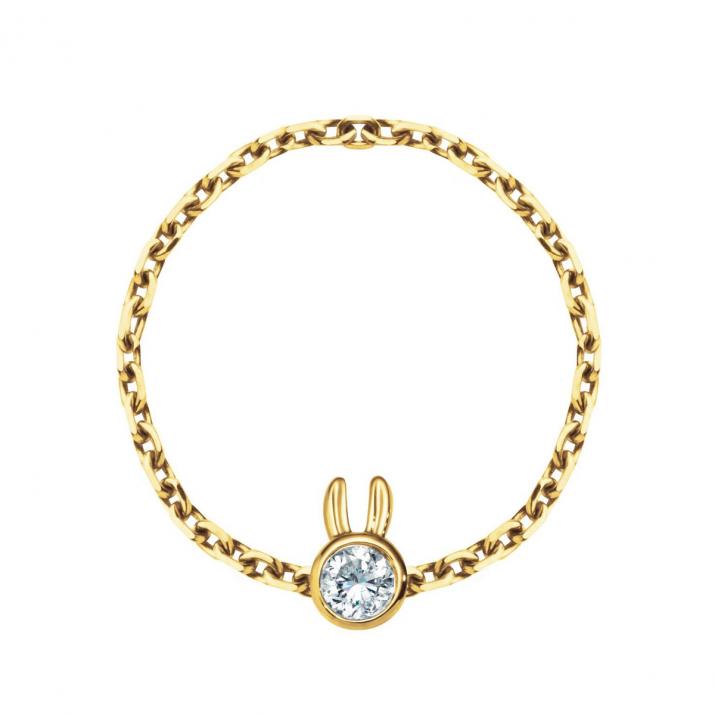 Ring Mini Rabbit Chain Yellow gold - Redline
