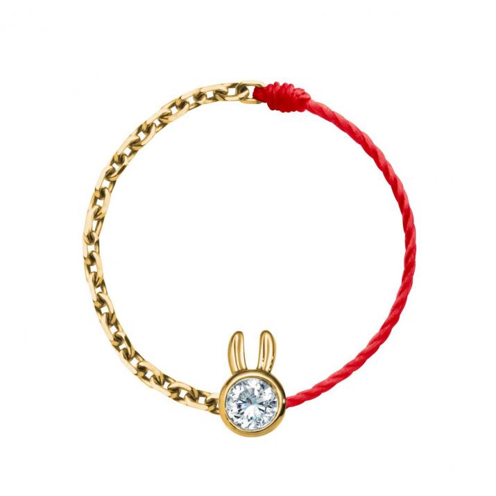 Ring Mini Rabbit Double Yellow gold - Redline