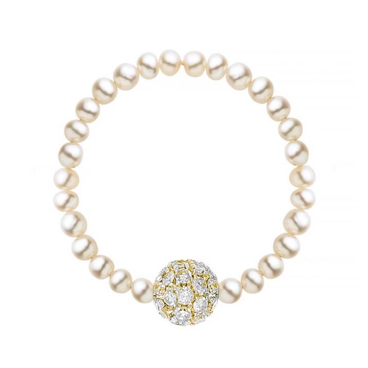 String Ring with 0.19ct Round Diamond in Yellow Gold Prong Setting - Redline - 0++