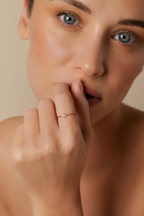 Ring Shiny thread White gold - Redline - 0++