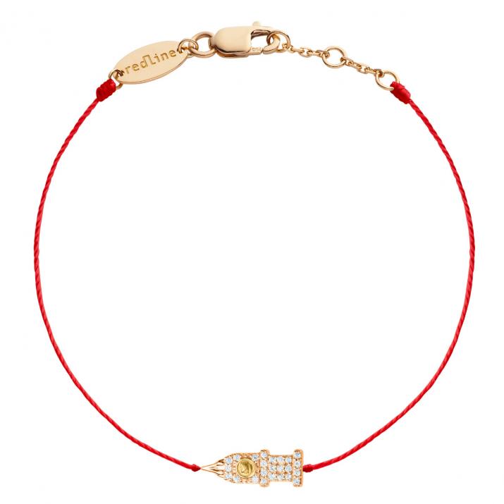 Big Ben rose gold and diamond thread bracelet - Redline - 0++