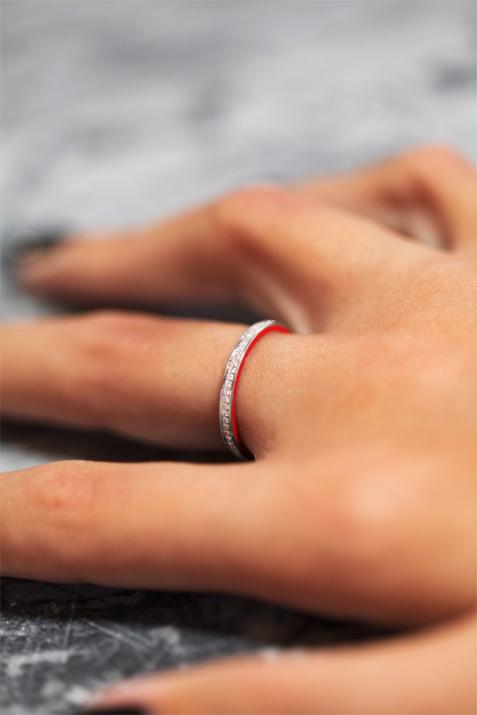 Si Joli Amour Ring in white gold - Redline - 0++