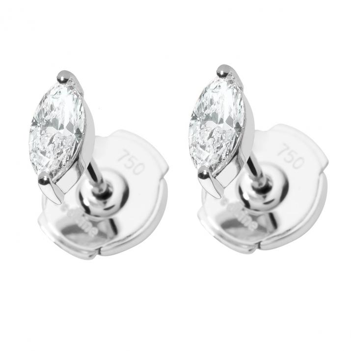 Majesté earrings in White Gold - Redline - 0++