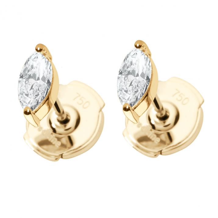 Majesté earrings in Yellow Gold - Redline - 0++