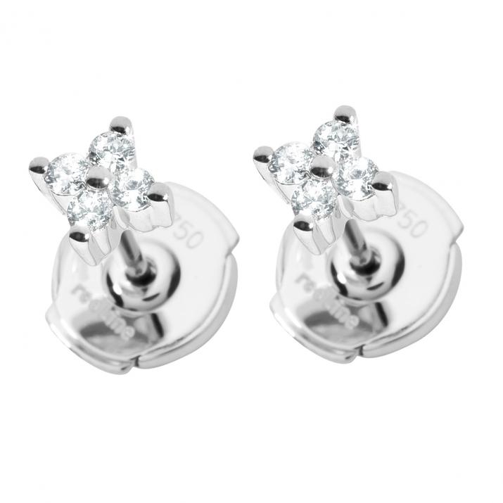 Shiny earrings in White Gold - Redline