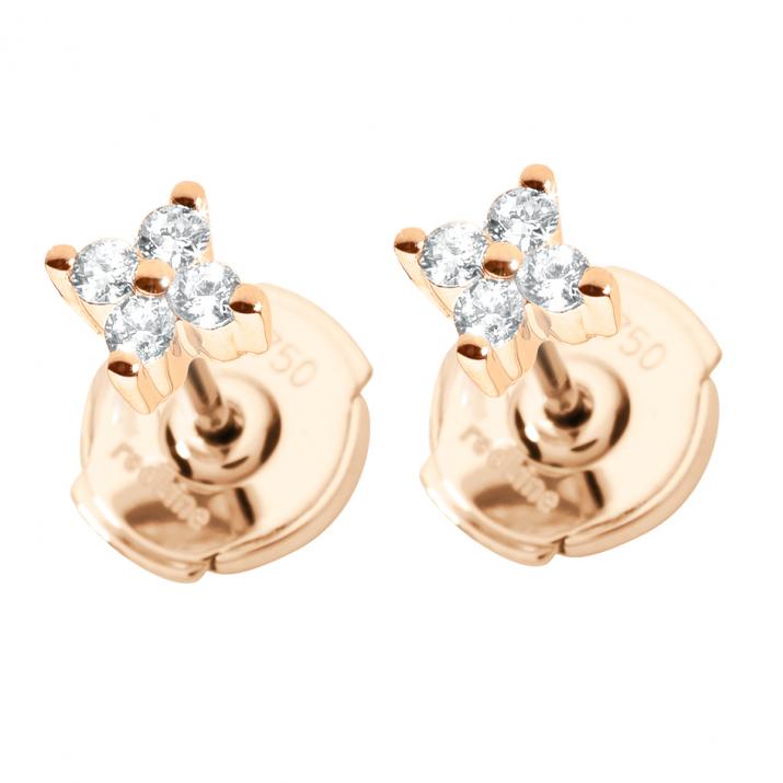 Shiny earrings in Rose Gold - Redline