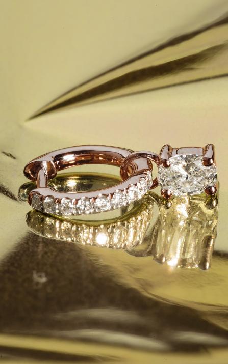 Baronne Charm Pendant Rose Gold - Redline - 0++