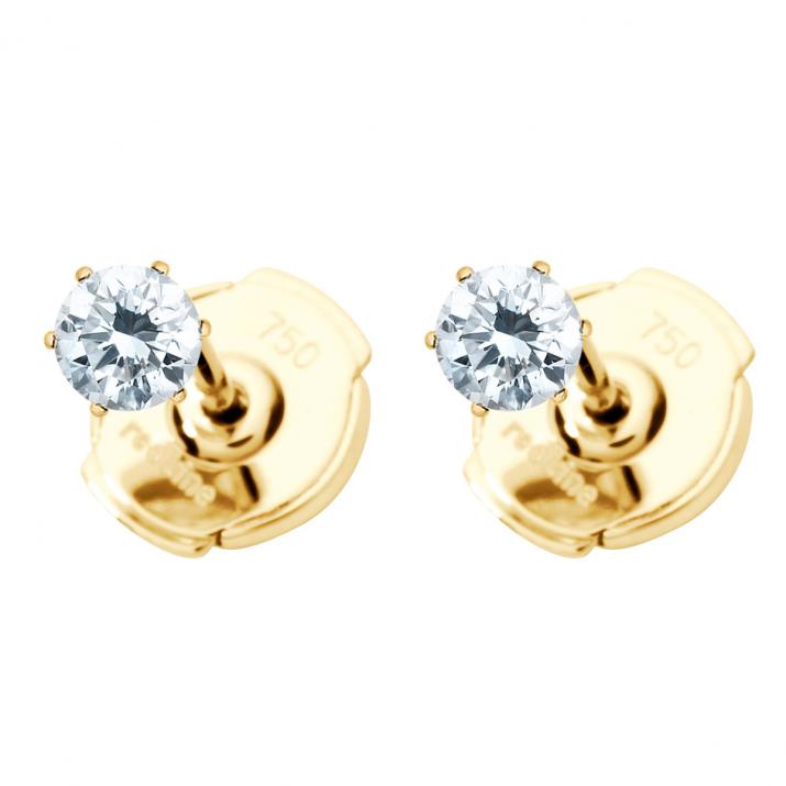 Absolu earring Yellow gold - Redline - 0++