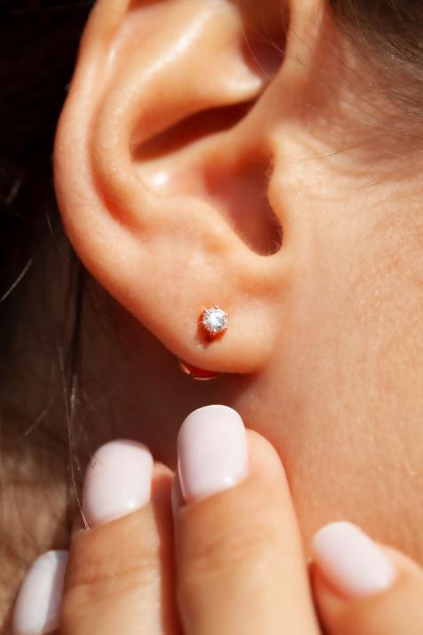 Absolu earring Pink gold - Redline - 0++