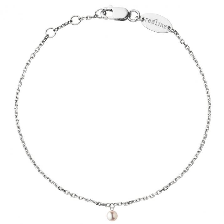 White gold Milakoya bracelet with a pearl - Redline - 0++