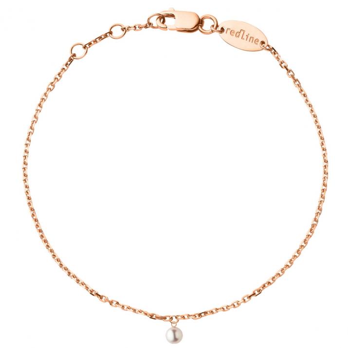 Rose gold Milakoya bracelet with a pearl - Redline - 0++
