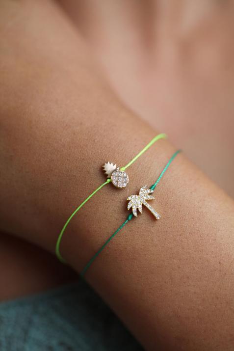 Pineapple thread Bracelet in Rose Gold - Redline - 0++