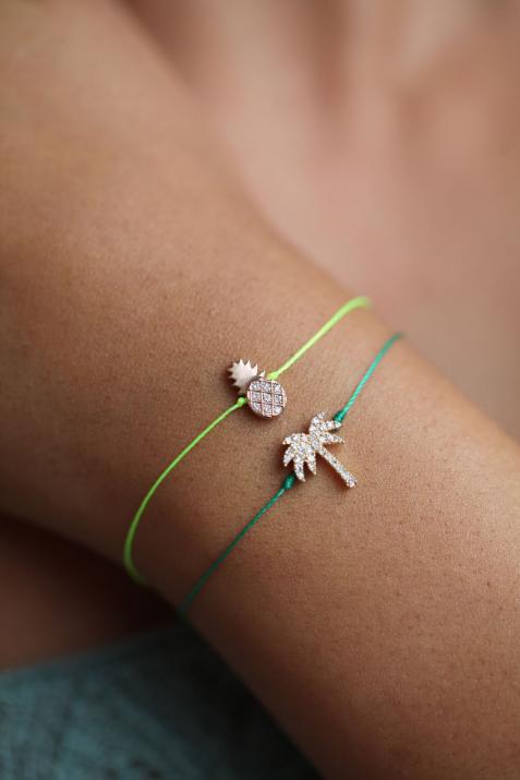 Pineapple thread Bracelet in Yellow Gold - Redline - 0++