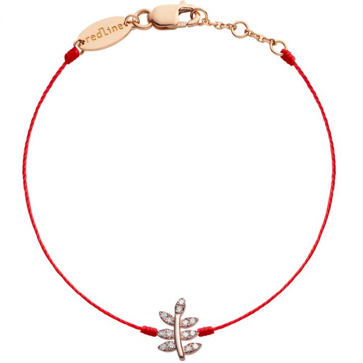 Rose gold diamond Bagatelle thread bracelet - Redline - 0++